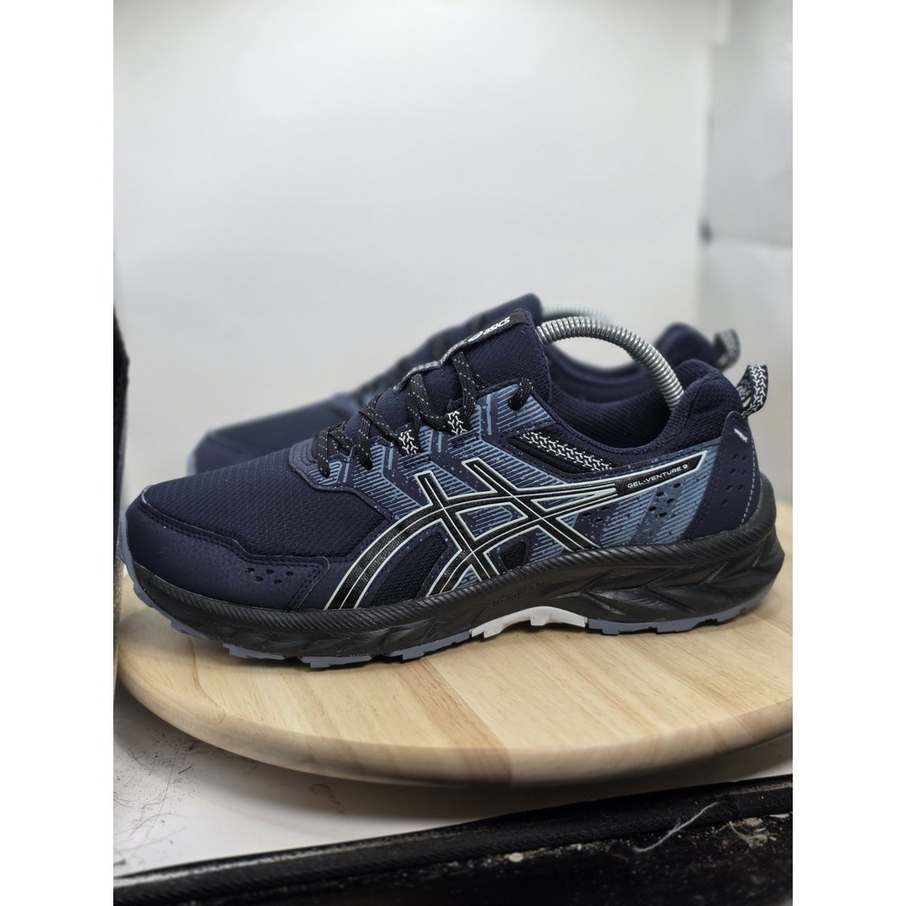 Mens 9.5 Extra Wide - Asics Gel-Venture 9 Blue Trail Running Sneakers 1011B488